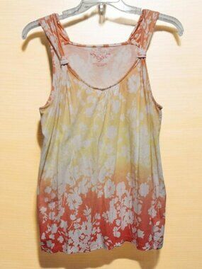 Floral Ombre Sleeveless Top Sonoma Life Style size XL